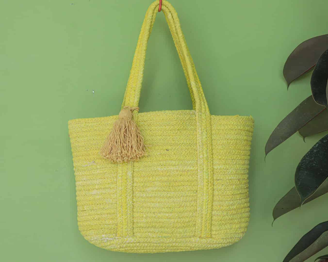 Hand Braided Cotton Bag - Image 1