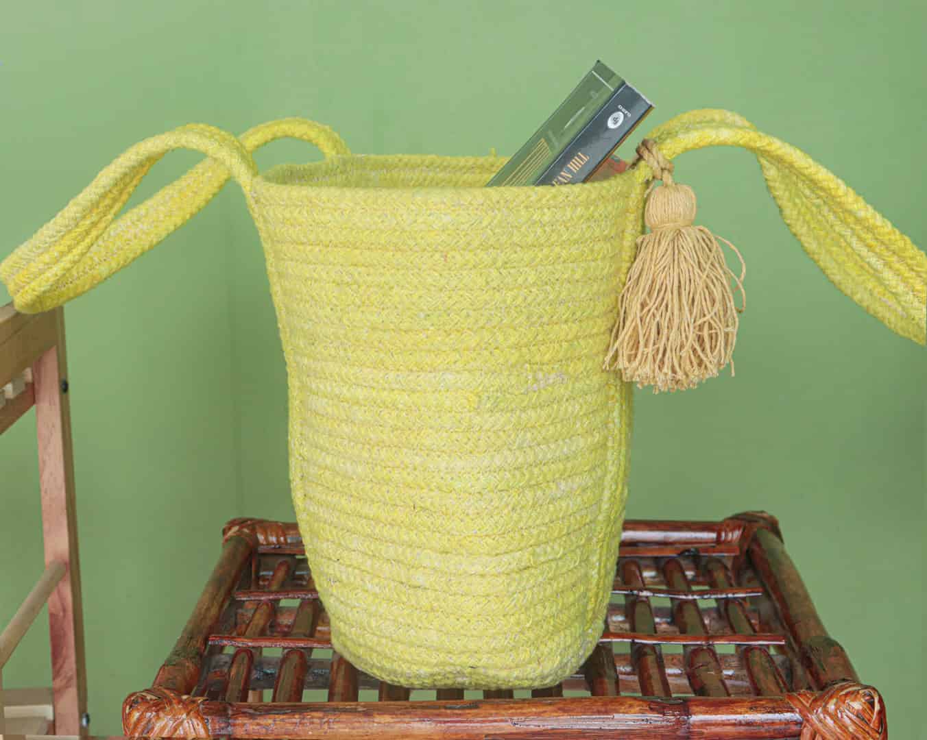 Hand Braided Cotton Bag - Image 5