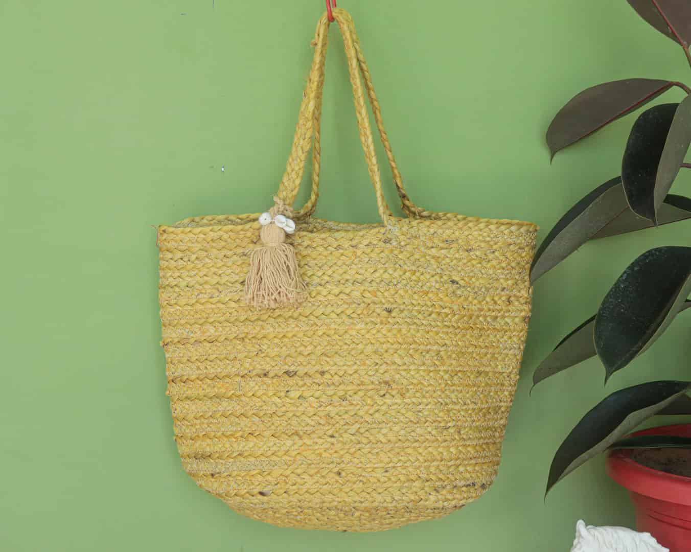 Indian Handmade Natural Jute Bags - Image 1