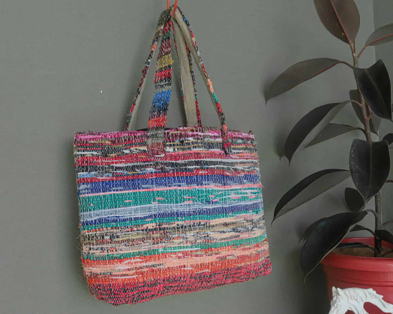Cotton Multicolor Handmade Bags - Image 3