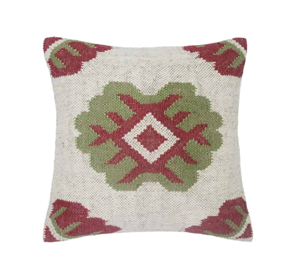 Handwoven Wool Jute Turkish Kilim Pillow Covers - Image 3