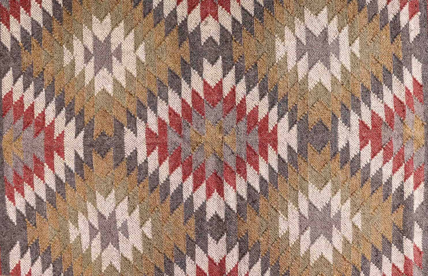 Home Decor Custom Size Bohemian Wool Jute Kilim Rugs - Image 5