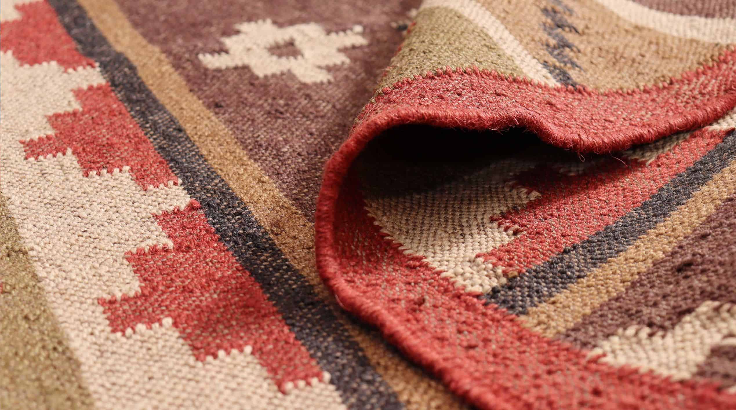 Wool Jute Kilim Runner Rug - Image 4