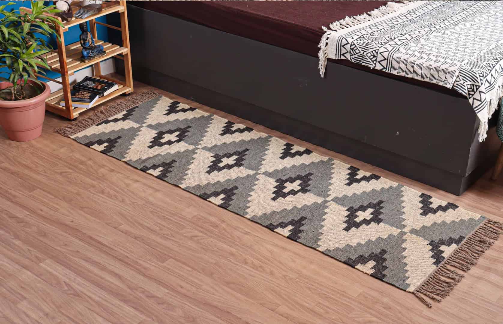 Village Made Bohemian Kilim Runner Rugs - Image 2