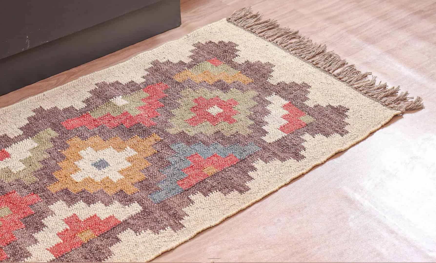 Handwoven Indian Classic Vintage Kilim Rugs - Image 4