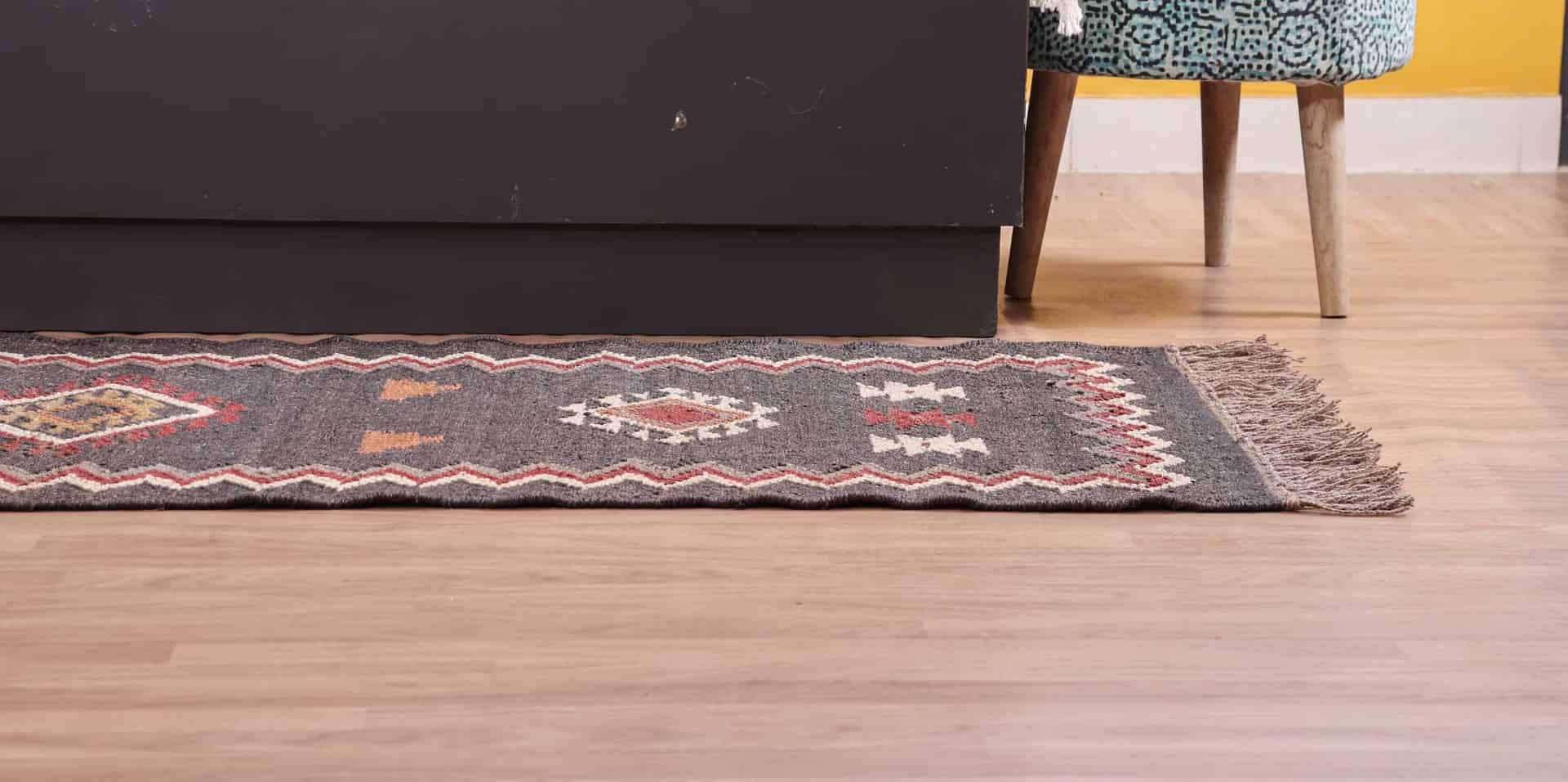 Vintage Decor Kilim Wool Jute Runner Rugs - Image 4