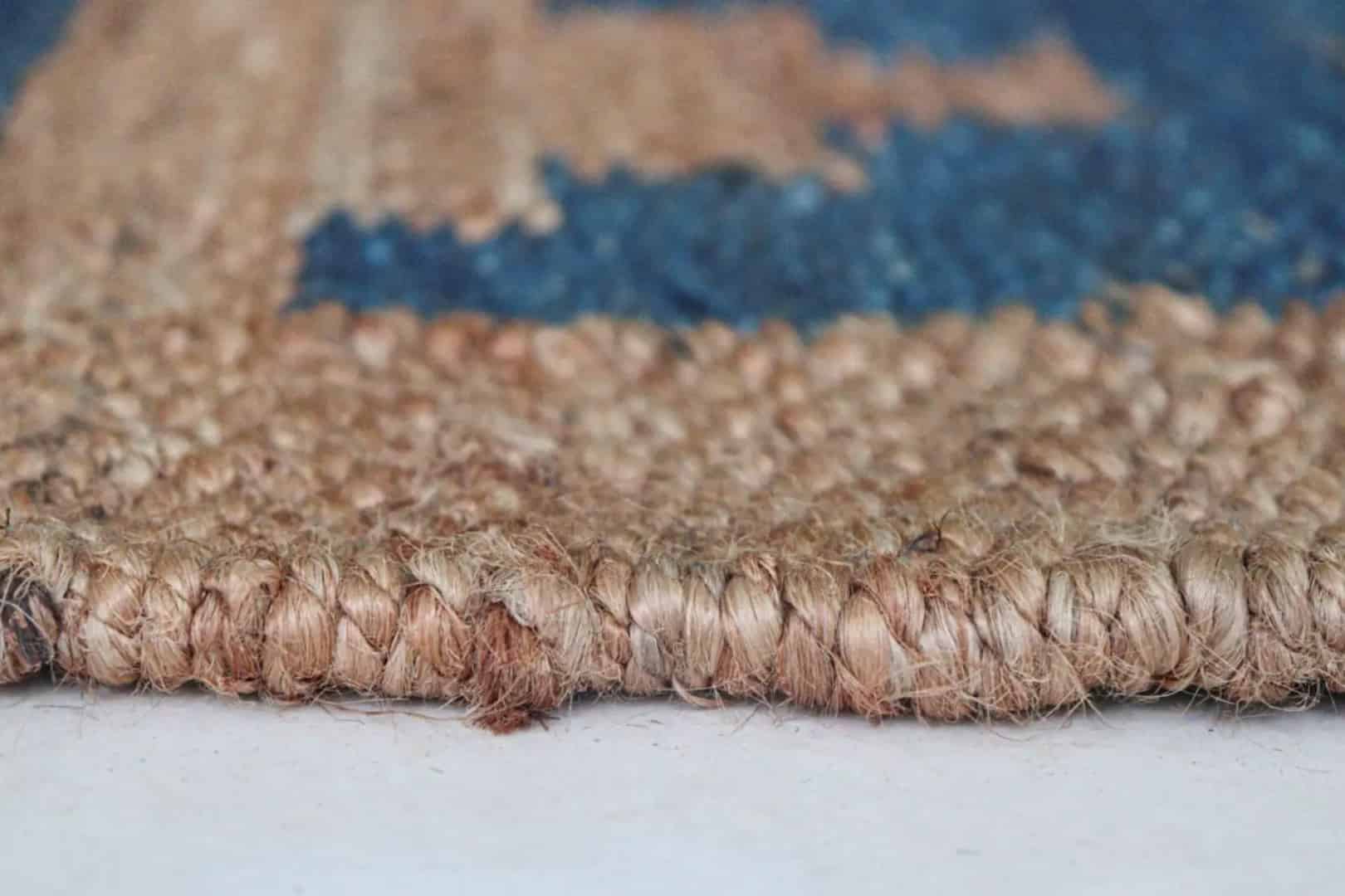 Indian Handmade Jute Hemp Rug - Image 5