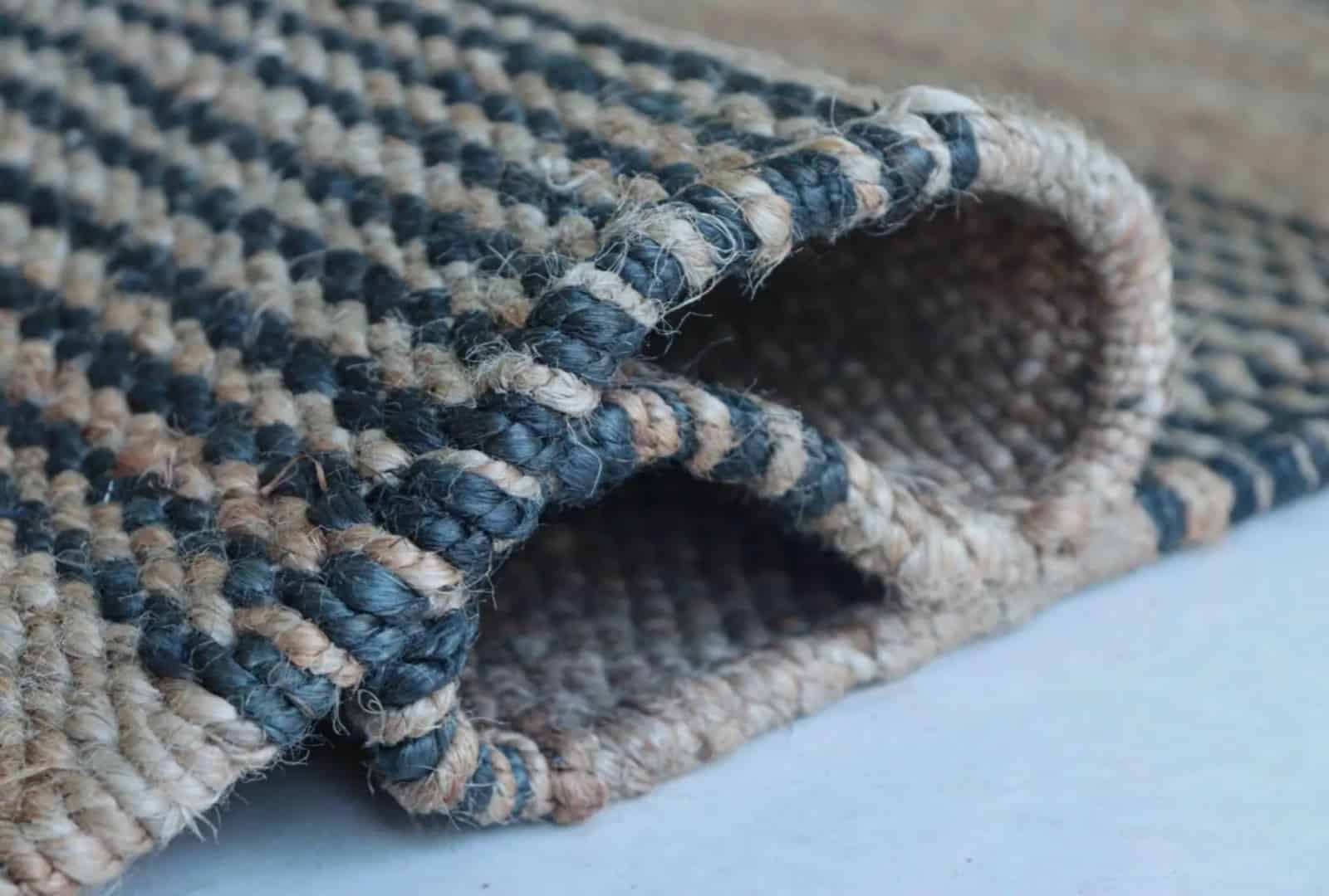 Home Decor Vintage Jute Hemp Rug - Image 5