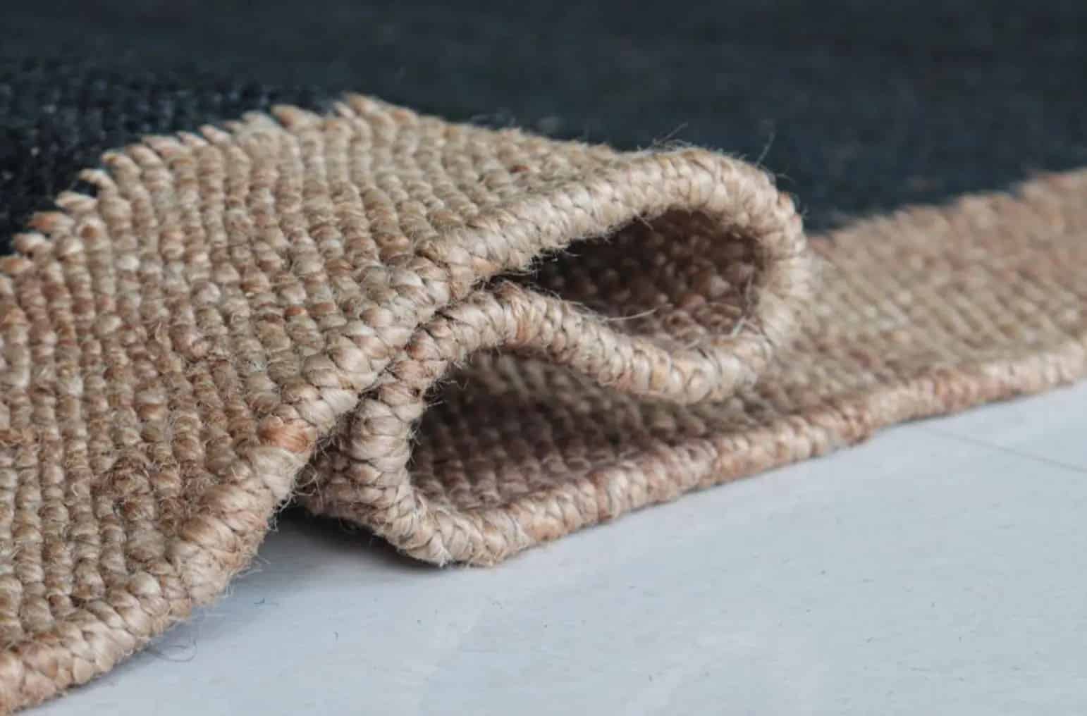 Home Decor Bohemian Hemp Rug with Beige Border - Image 5