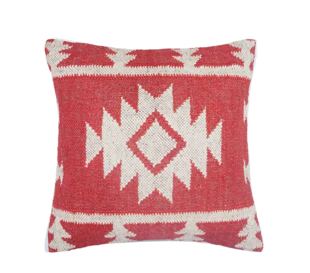 Set of 4 Wool jute Vintage Kilim Cushion Covers - Image 1