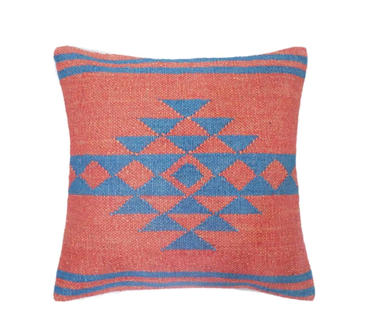Set of 4 Wool Jute Kilim Pillowcases - Image 3