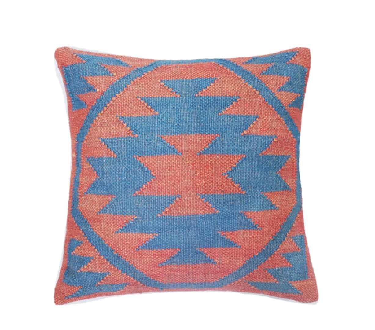 Set of 4 Wool Jute Kilim Pillowcases - Image 1