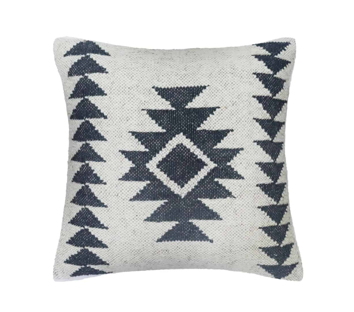 Multicolor Vintage Kilim Wool Jute Cushion Cover - Image 1