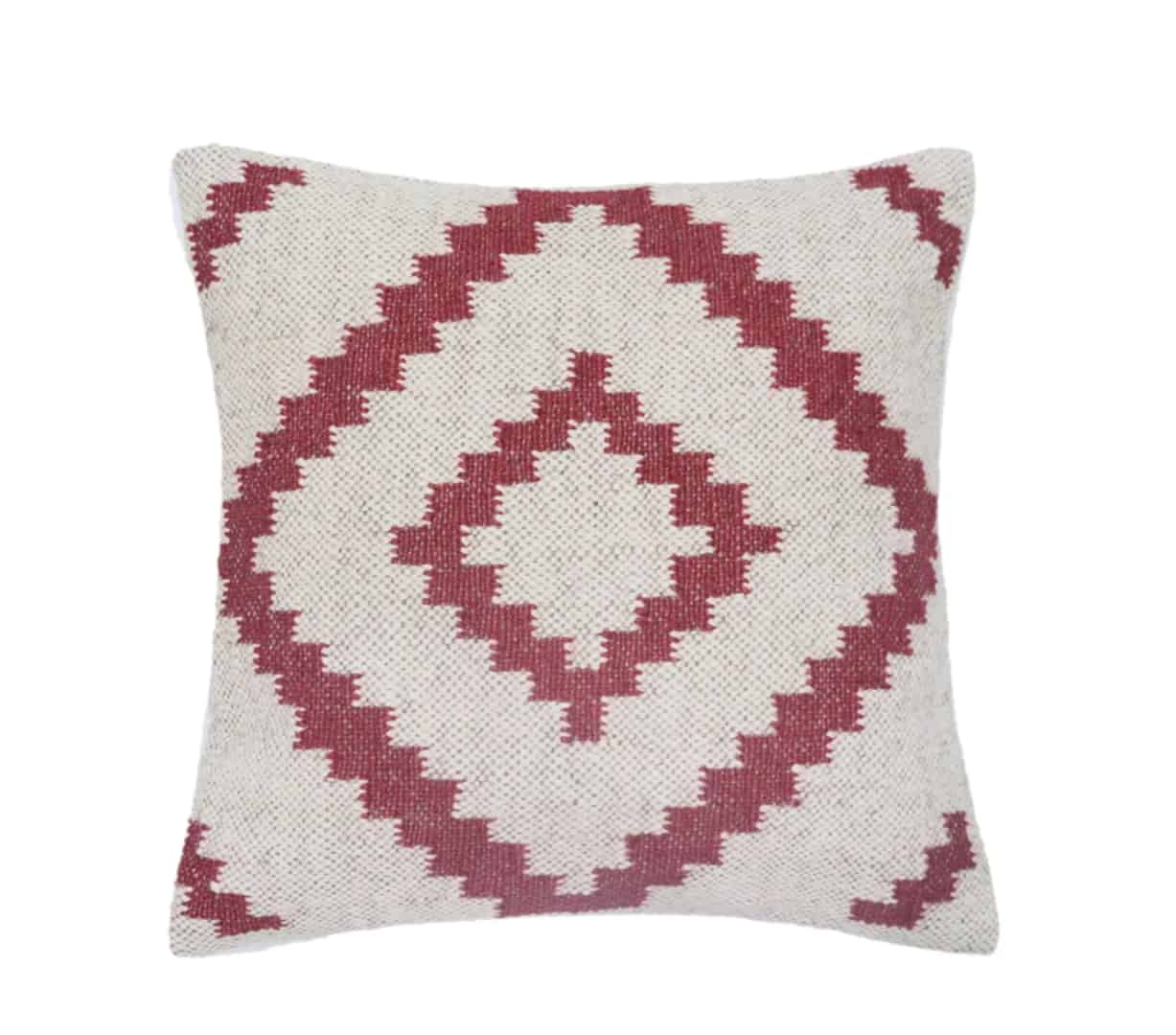 Colorful 4 Set Wool Jute Kilim Cushion Cover - Image 1