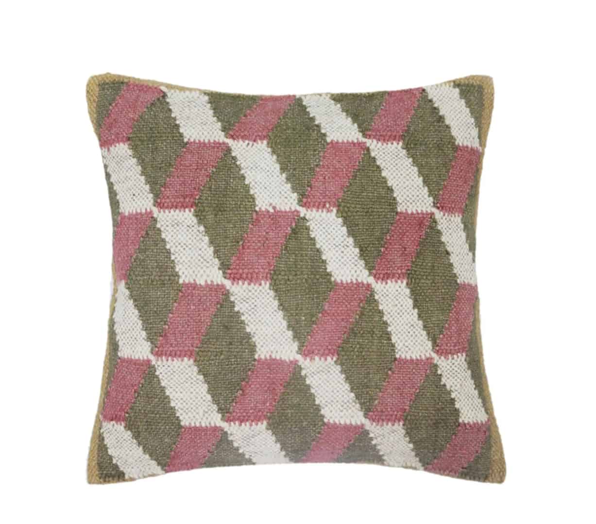 Handwoven Bohemian Turkish Wool Jute Cushion Covers - Image 5