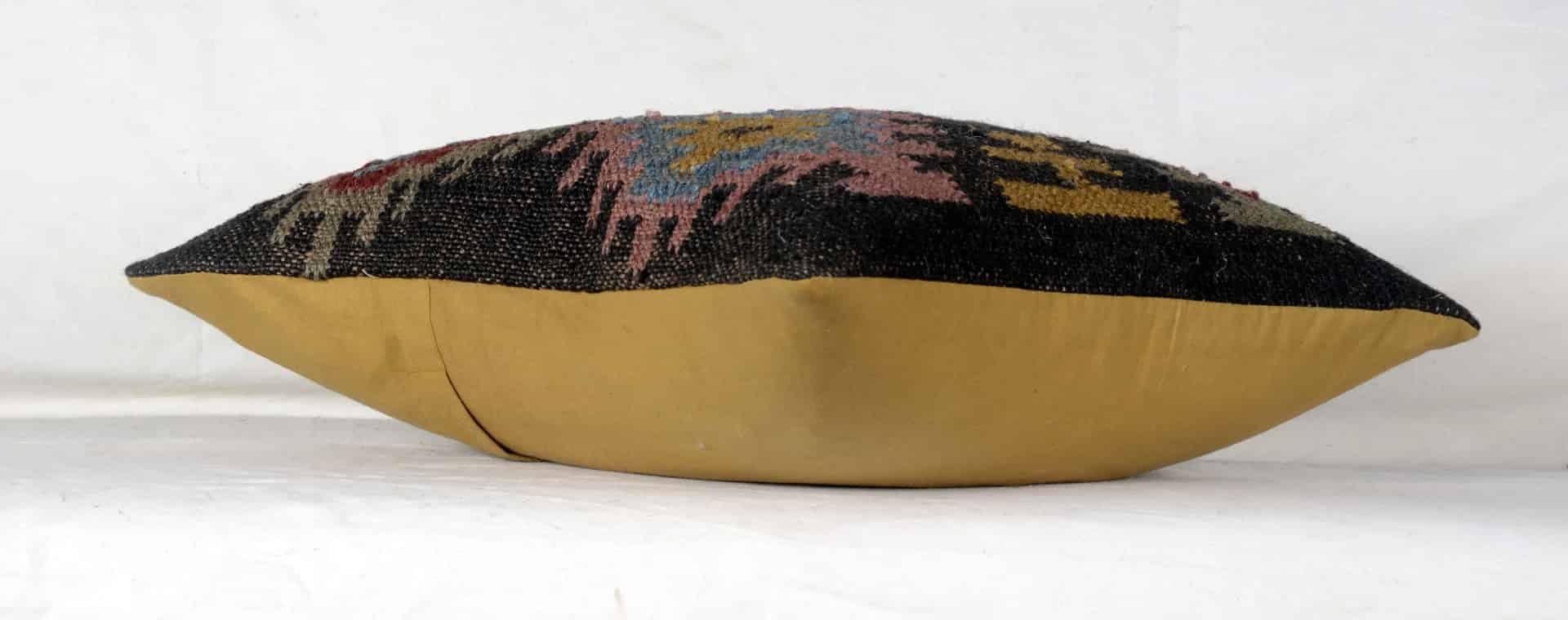 Bohemian Handmade Wool Jute Kilim Pillowcases - Image 2