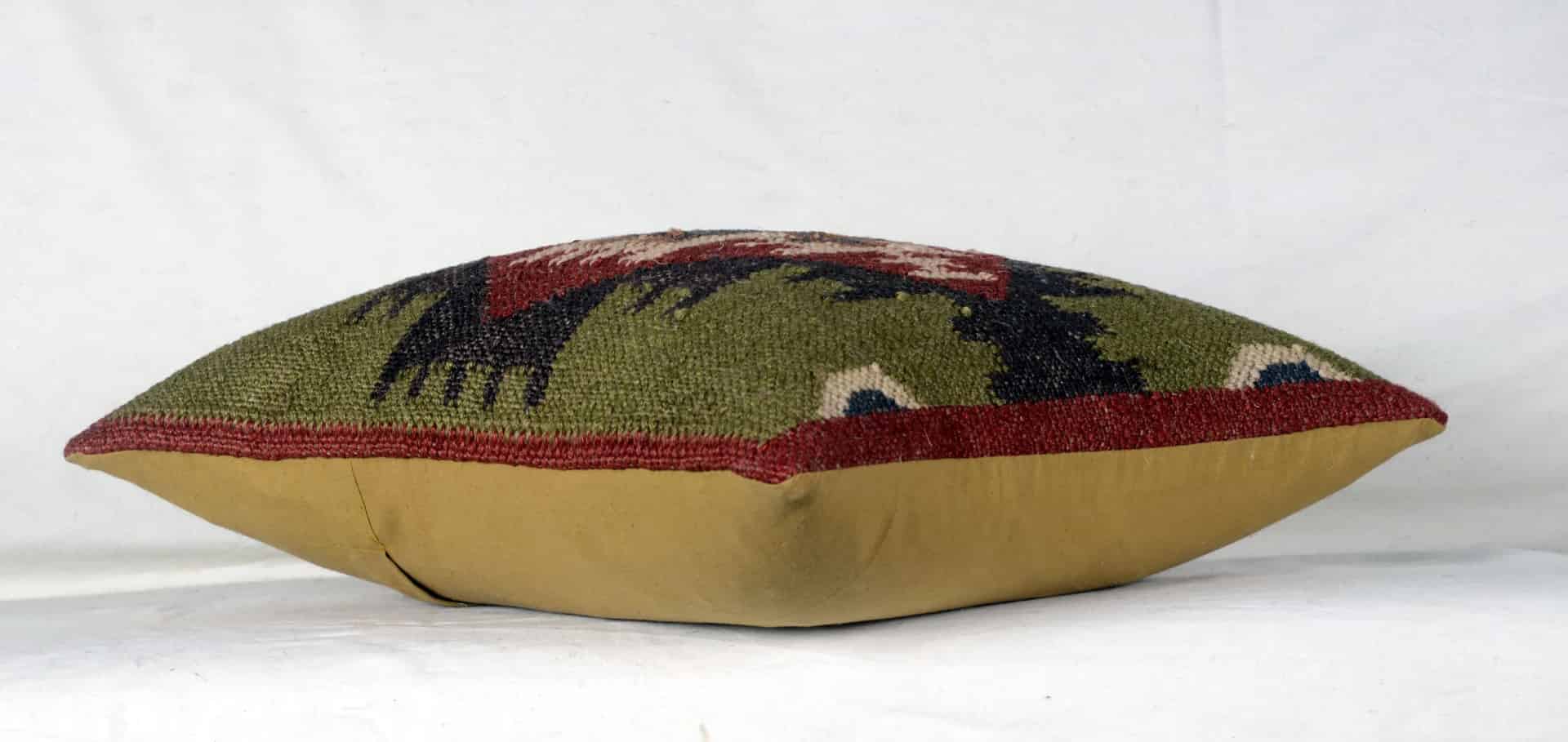 Eco Friendly Wool Jute Kilim Pillowcases - Image 2