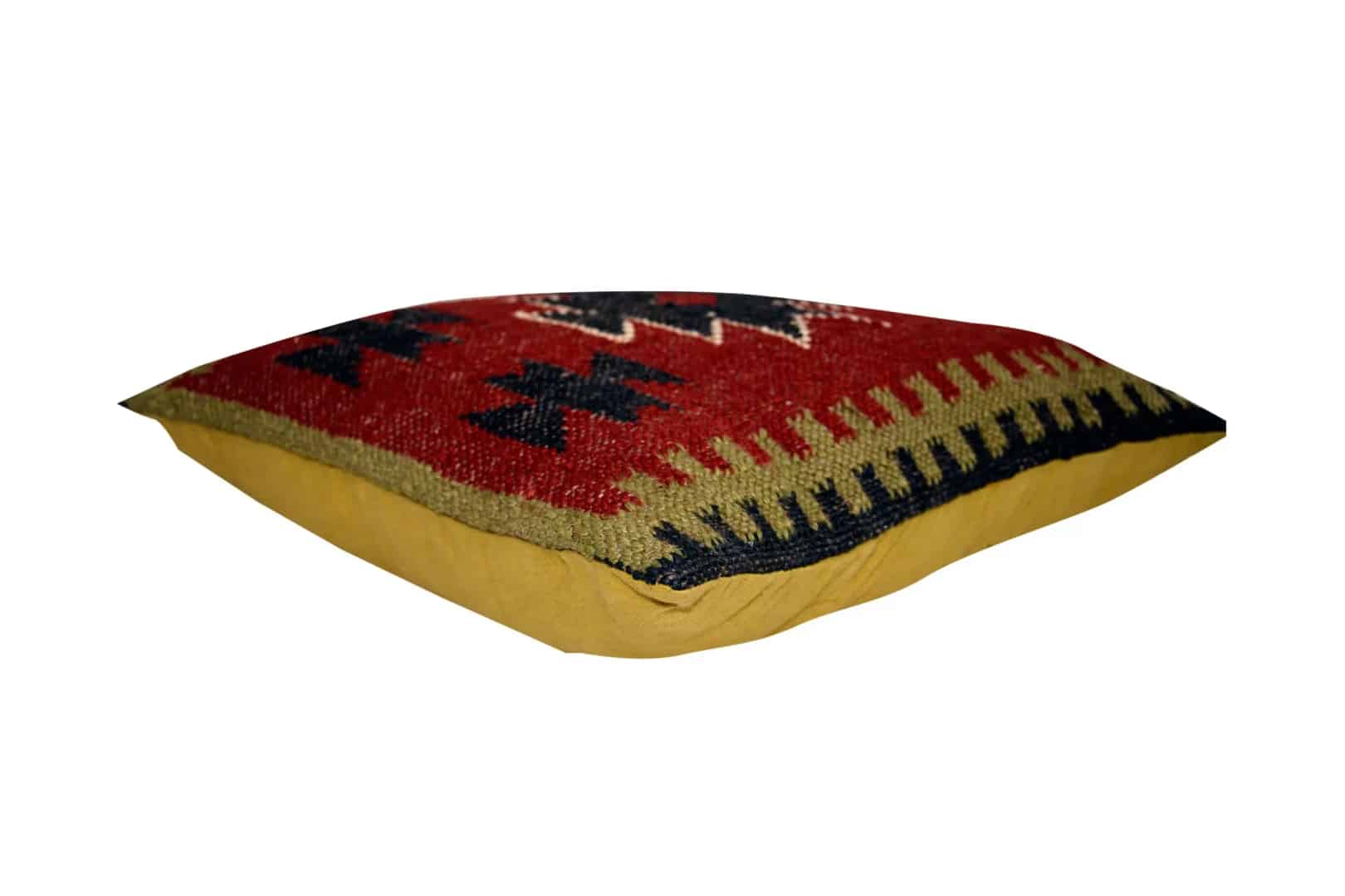 Indian Handmade Wool Jute Kilim Pillow Covers - Image 2