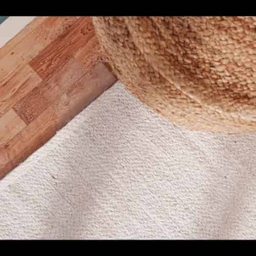 Solid White Hand Braided Jute Rug - Image 6