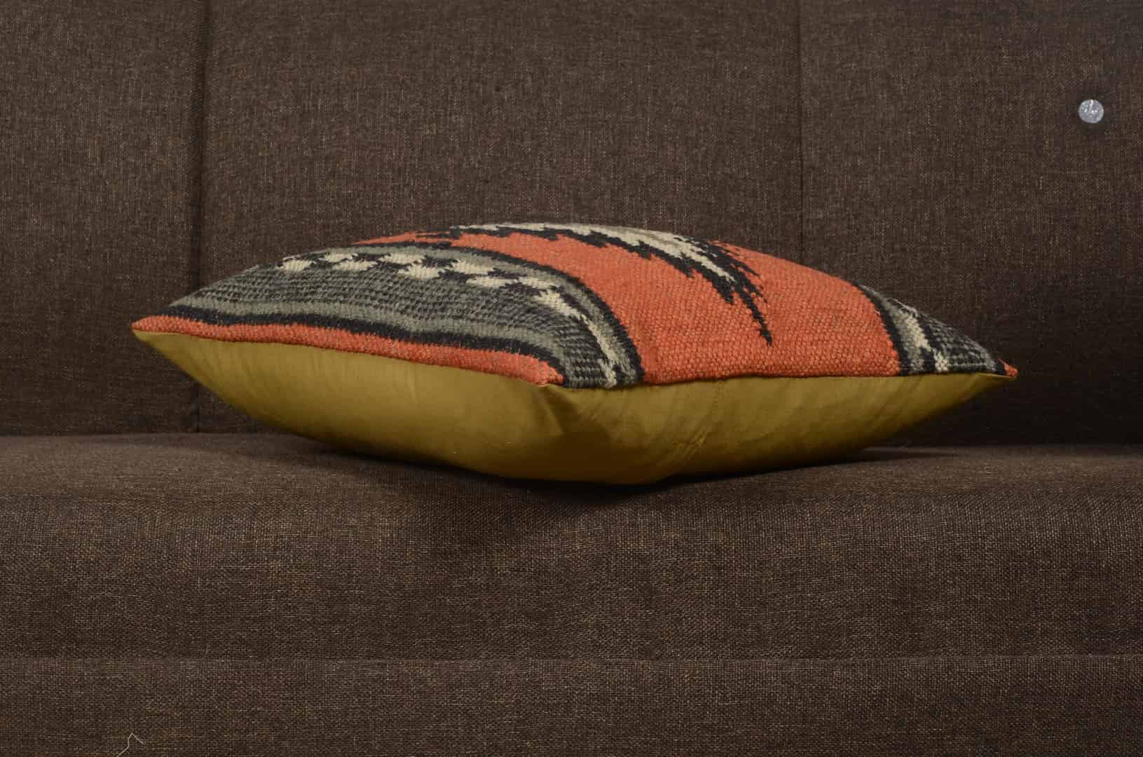 Bohemian Eco Friendly Wool Jute Kilim Cushion Covers - Image 2