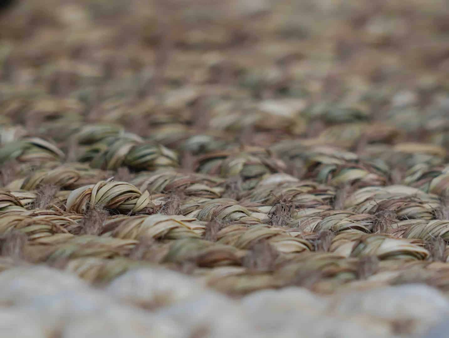 Off White and Beige Hemp Jute Rug and Runner - Image 6