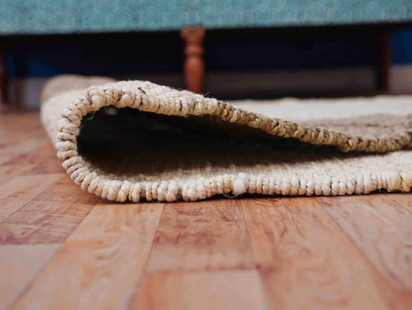 Off White and Beige Hemp Jute Rug and Runner - Image 7