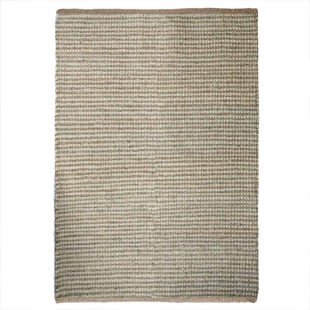 Indian Hand Loomed Hemp Jute Rug and Runner - Image 1
