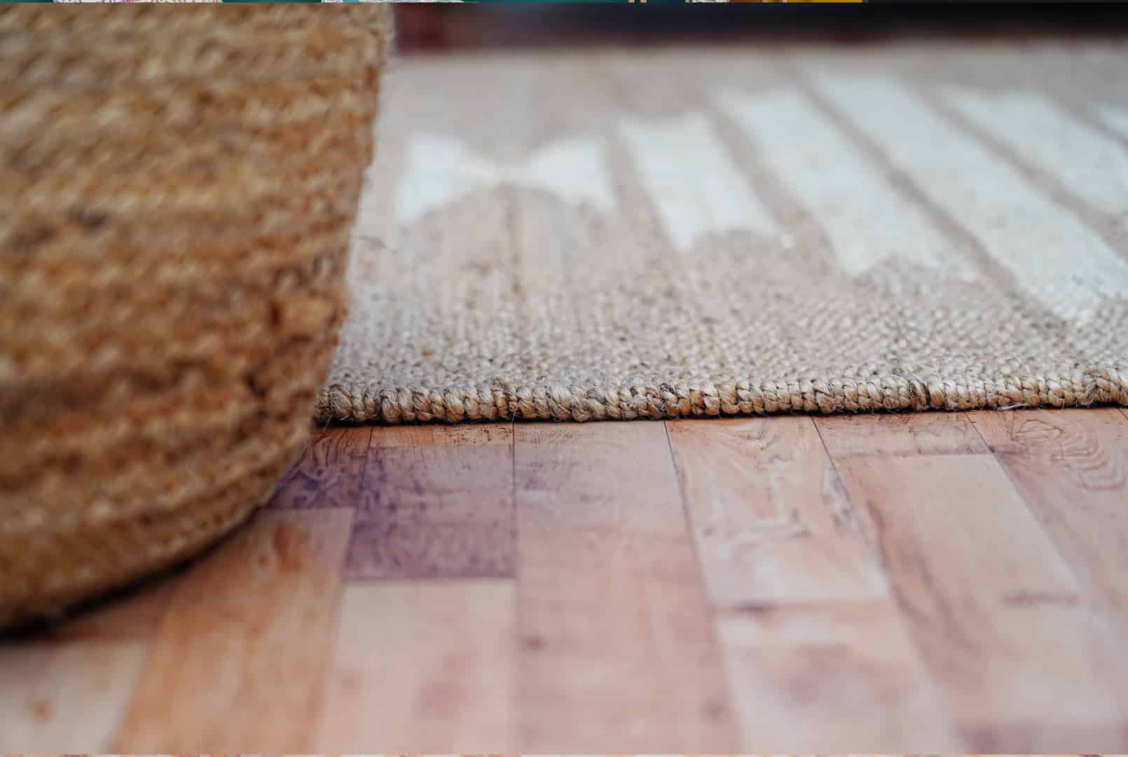 Stair Decor Handwoven Beige and Off White Jute Hemp Rug and Runner - Image 7