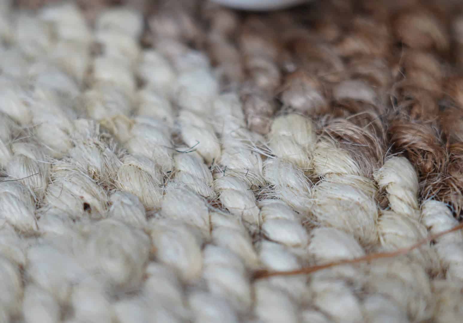 Indian Handwoven Natural Jute Hemp Runner with Off White Stripes - Image 7