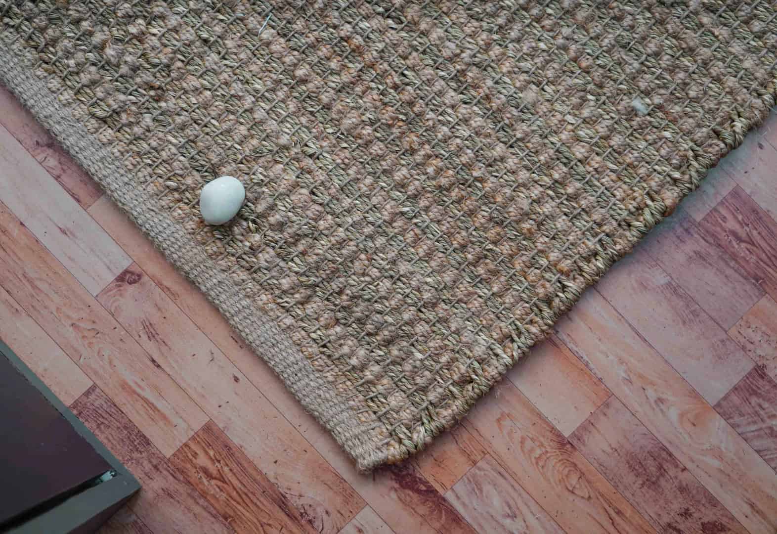 Home and Living Decor Hand Loomed Natural Jute Hemp Rug - Image 6