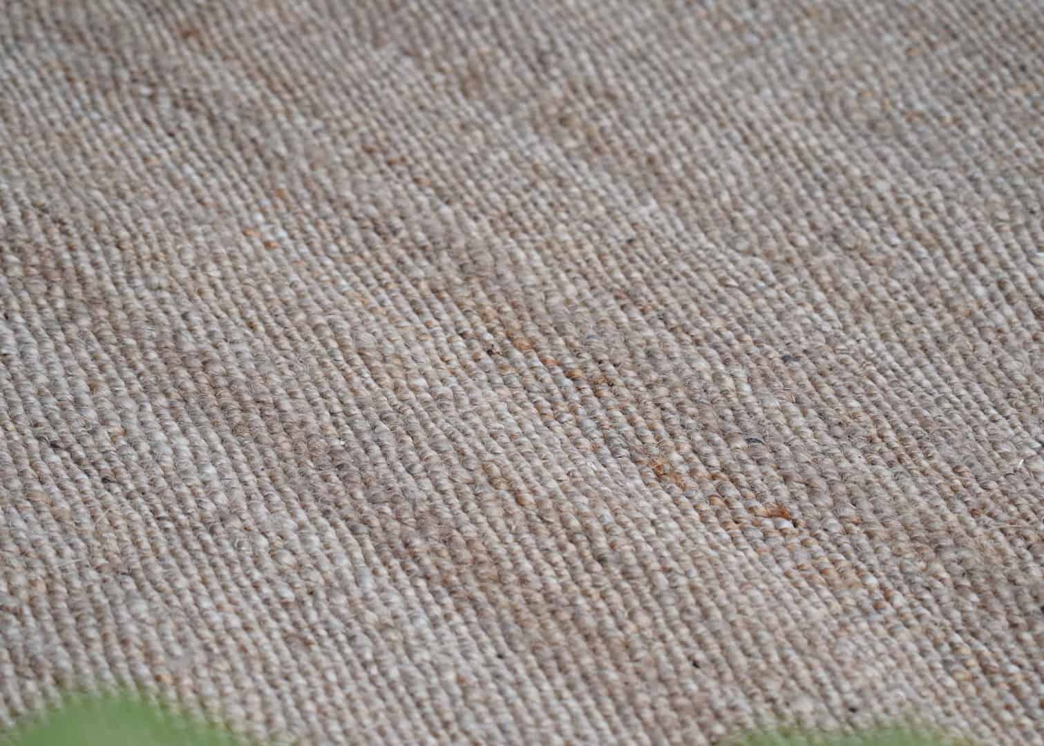 Indian Hand Loomed Natural Jute Hemp rug with Black Design - Image 7