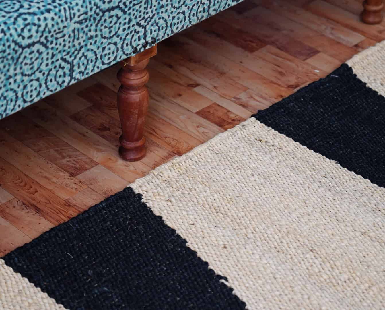 Handmade Multicolor Jute Hemp Rug - Image 6