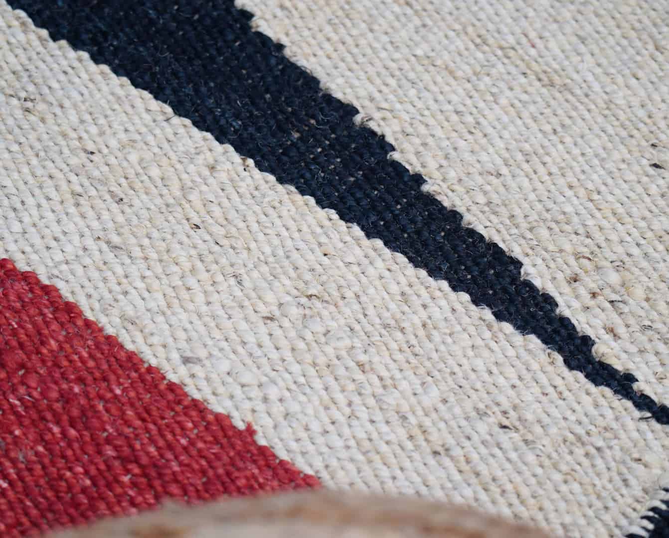 Handmade Multicolor Jute Hemp Rug - Image 4