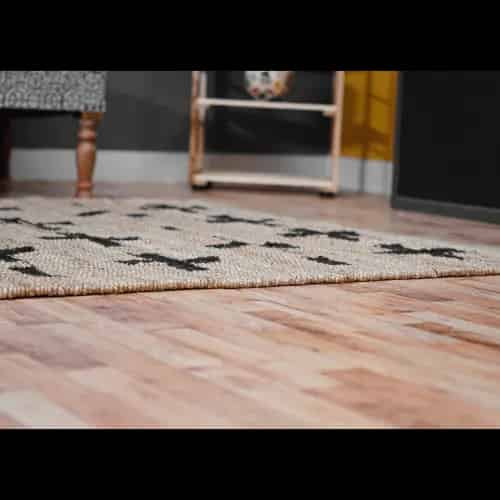 Black Plus Design Hand Loomed Natural Jute Hemp Rug - Image 7
