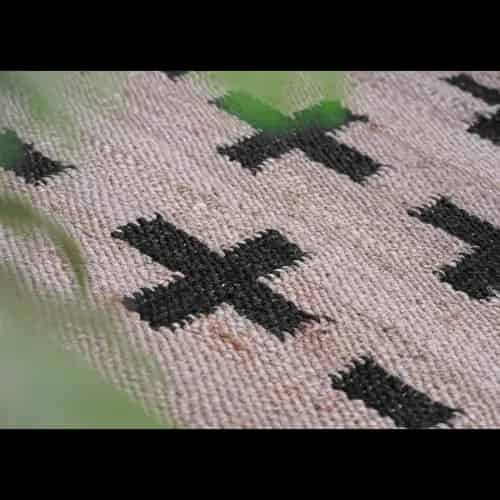 Black Plus Design Hand Loomed Natural Jute Hemp Rug - Image 9