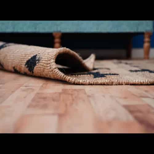 Black Plus Design Hand Loomed Natural Jute Hemp Rug - Image 3