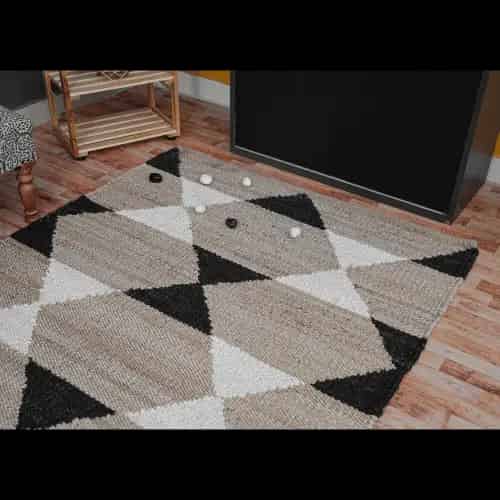 Custom Size Handwoven Multicolor Jute Hemp Rug - Image 4