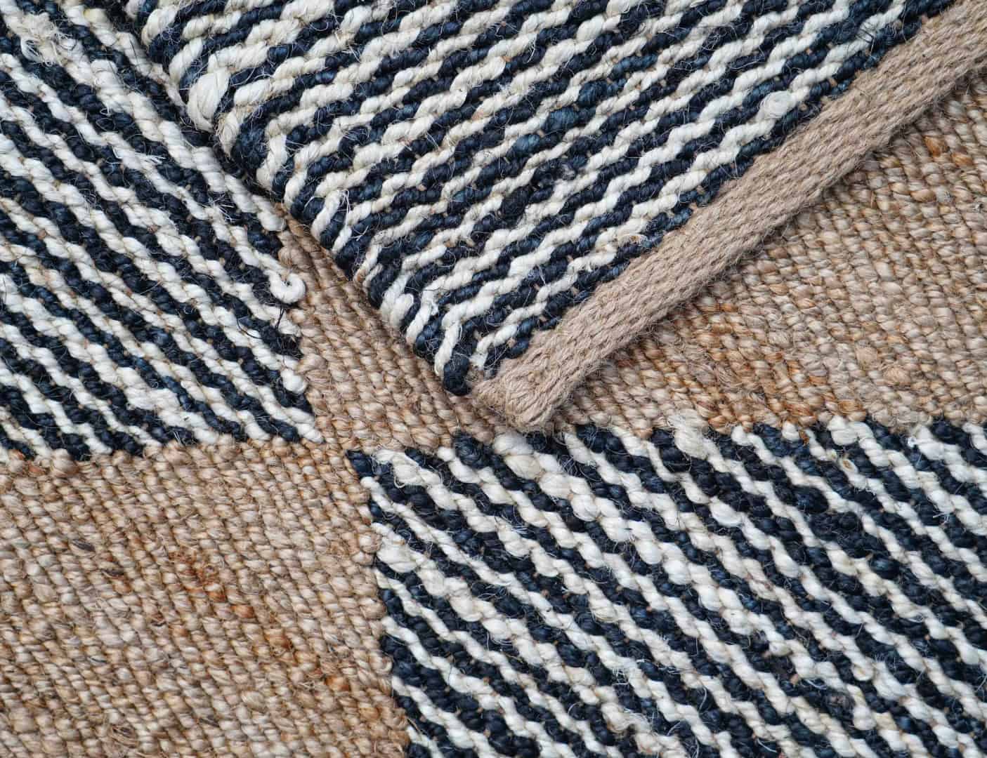 Home and Living Room Decor Hand Loomed Jute Hemp Rug - Image 8