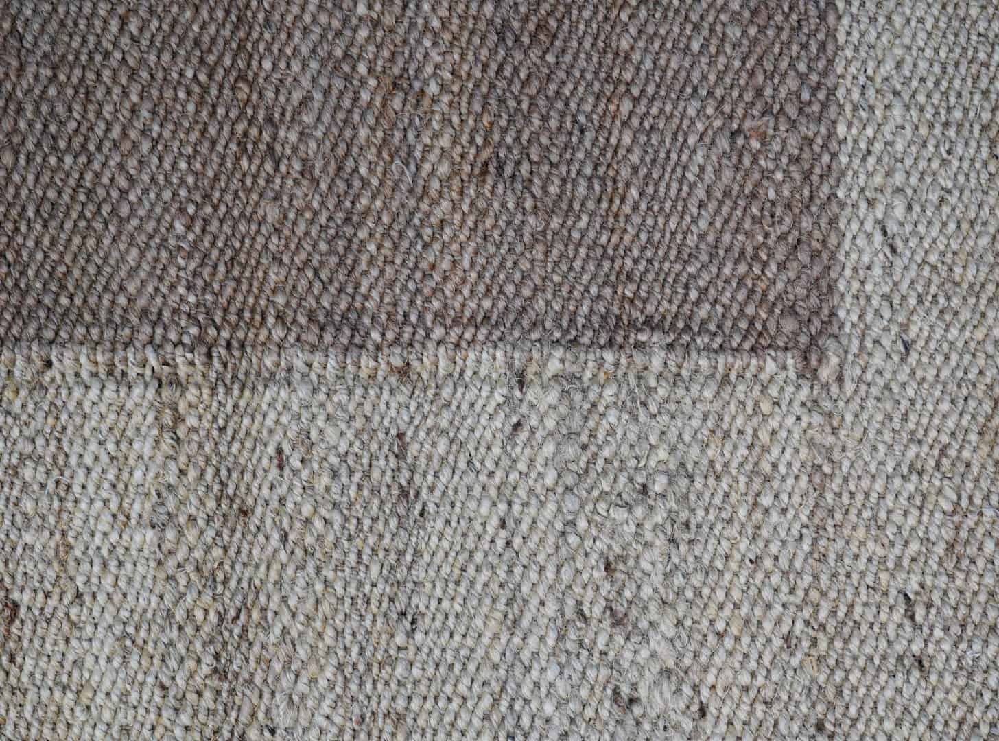 Indian Hand Loomed Off White and Jute Hemp Runner Rug - Image 8