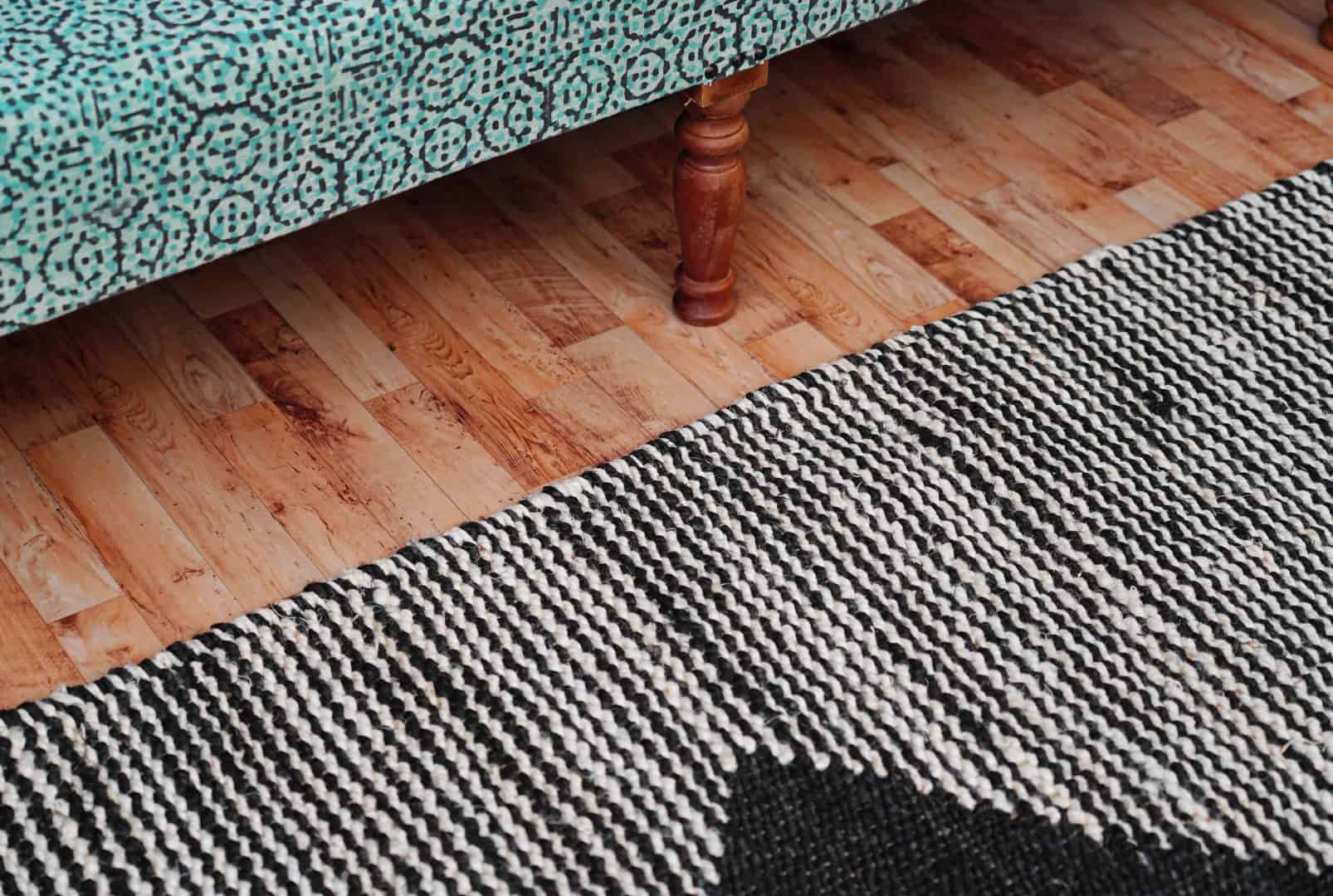 Stair Decor Handwoven Jute Hemp Runner with Black Design - Image 5