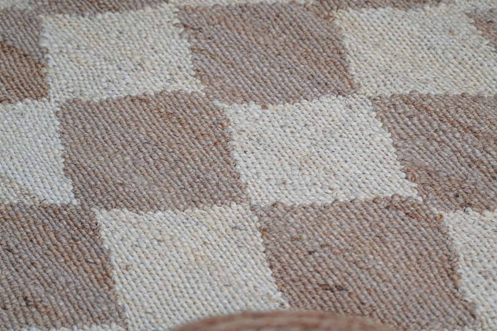 Indian Handwoven Off White and Beige Jute Hemp Runner Rug - Image 2