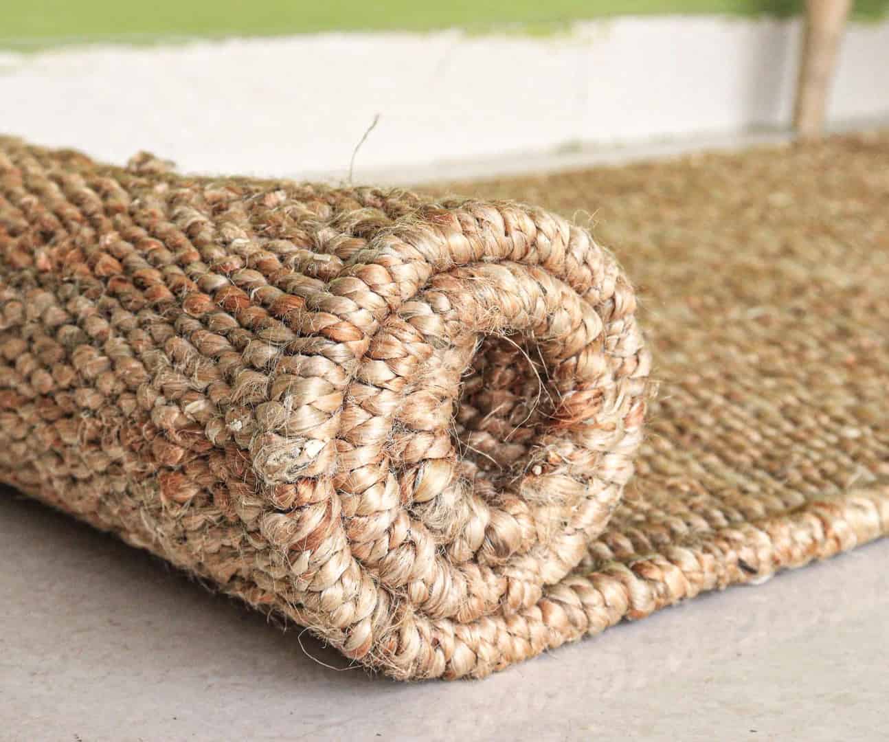 Indian Handwoven Natural Jute Hemp Runner Rug with Fringes - Image 6