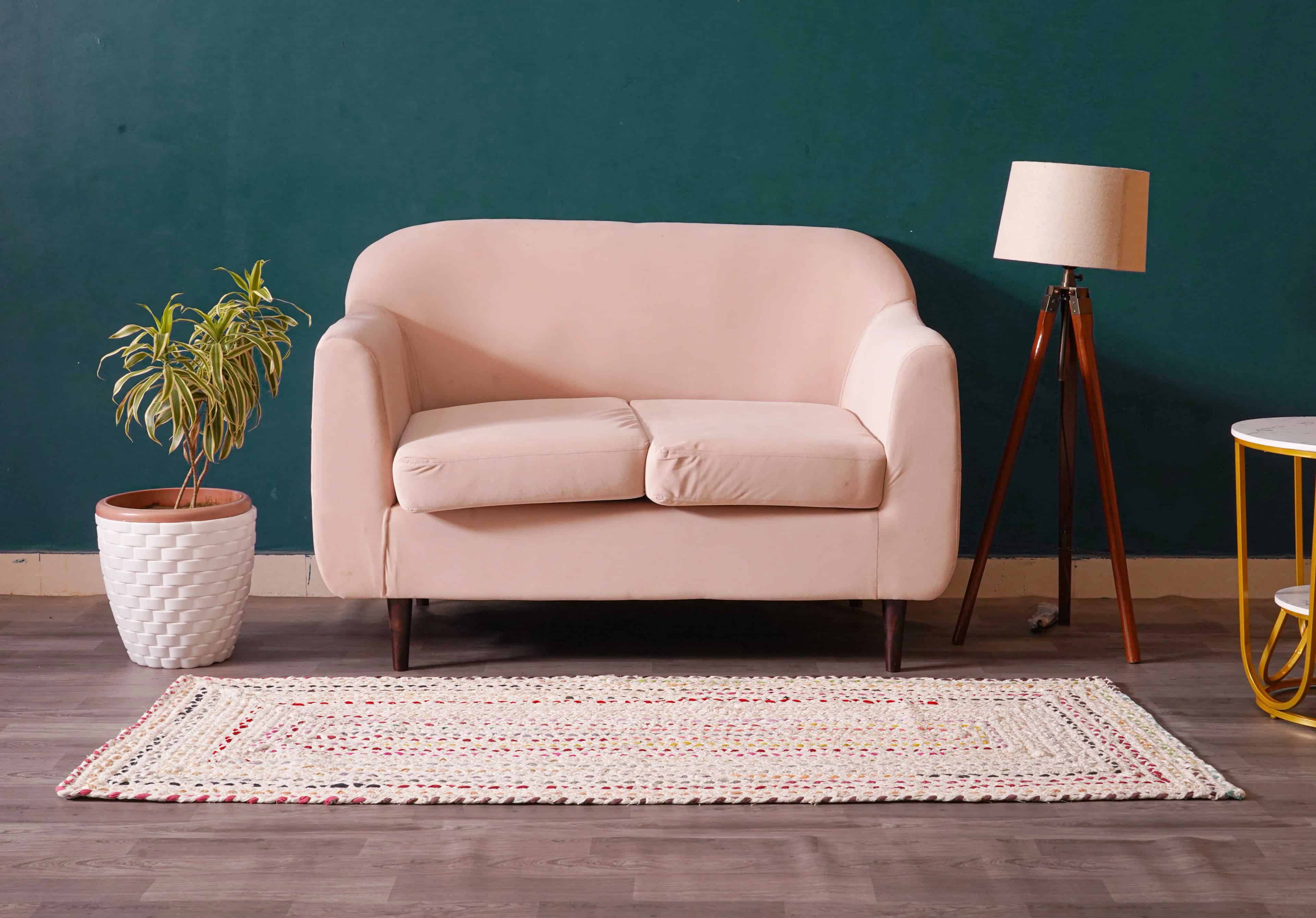 Indian Handwoven Multicolor Cotton Chindi Runner Rug - Image 3