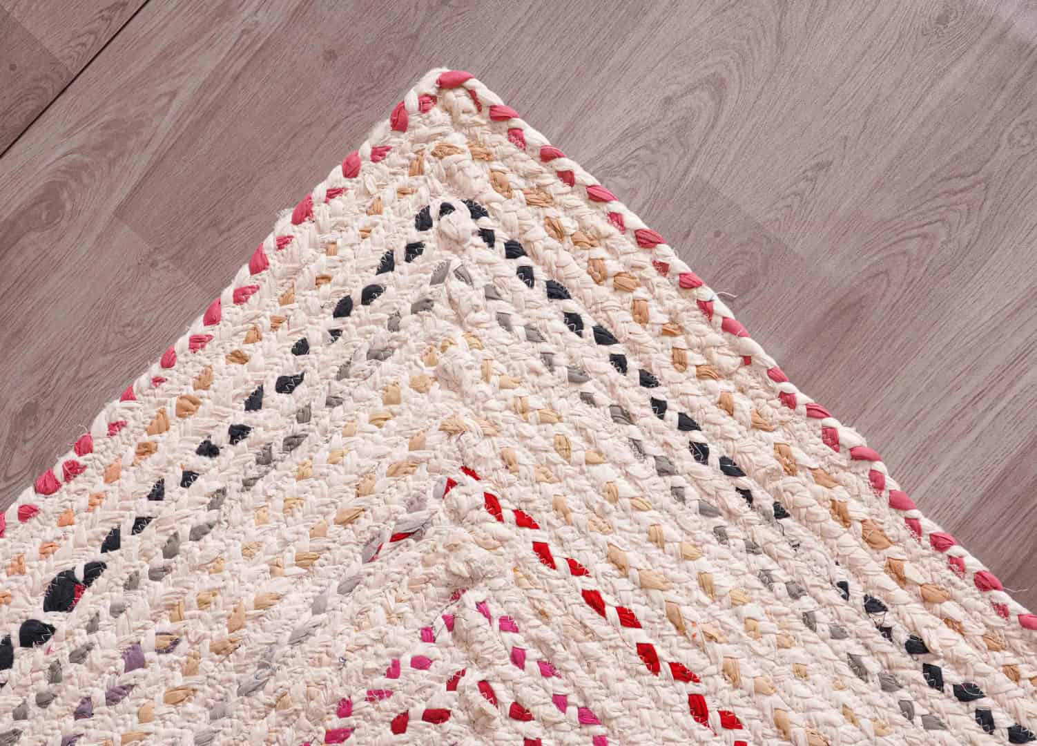 Indian Handwoven Multicolor Cotton Chindi Runner Rug - Image 5