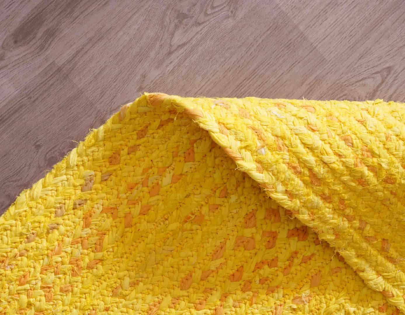 Yellow Handwoven Cotton Chindi Runner Rug and Mat - Image 7