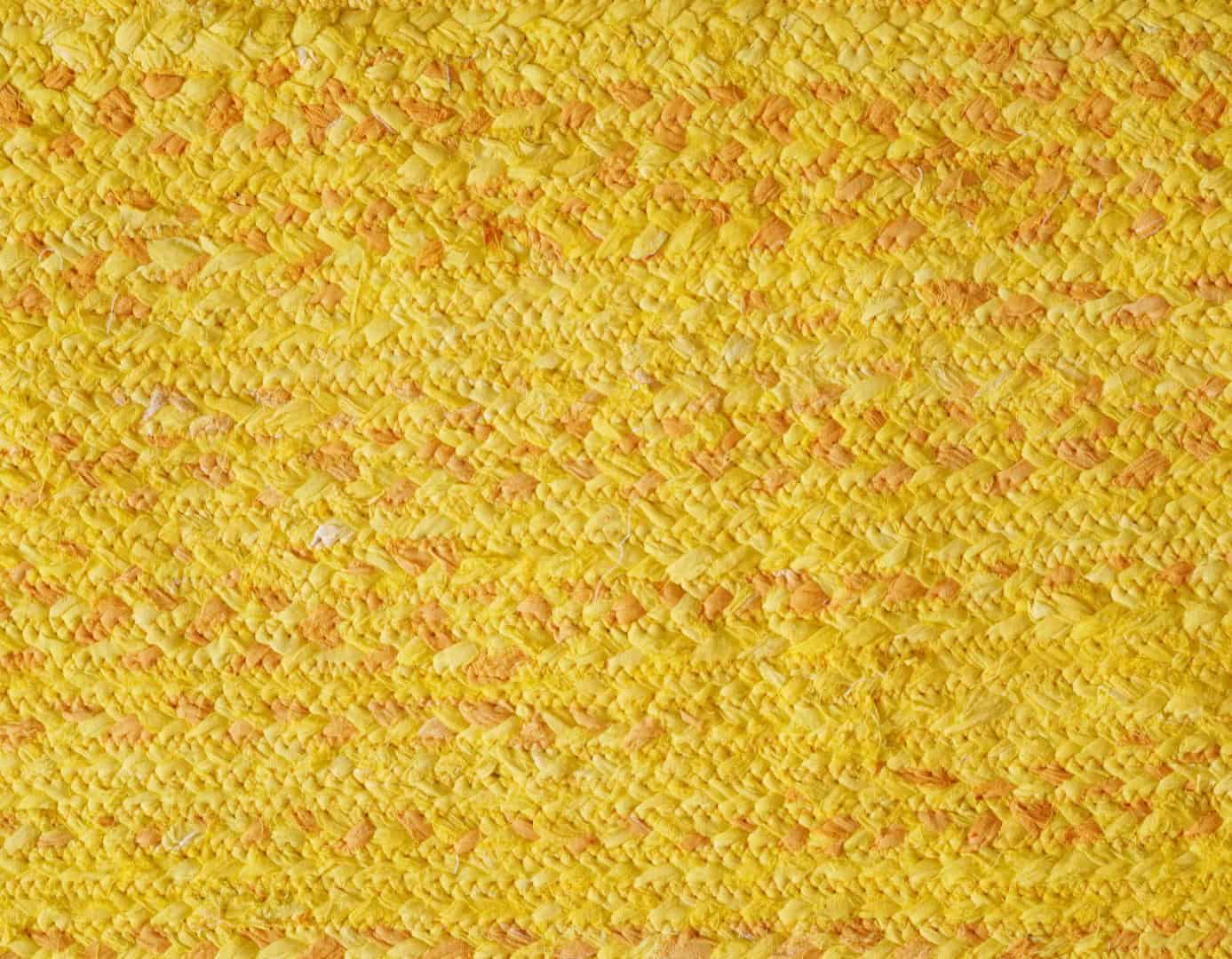Yellow Handwoven Cotton Chindi Runner Rug and Mat - Image 8