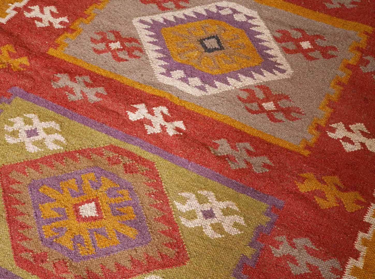 Indian Traditional Multicolor Wool Jute Kilim Rug for Home Decor Vintage Jute Area Rug For Living Room And Kitchen Decor Rug Traditional Jute Rug  - Image 5