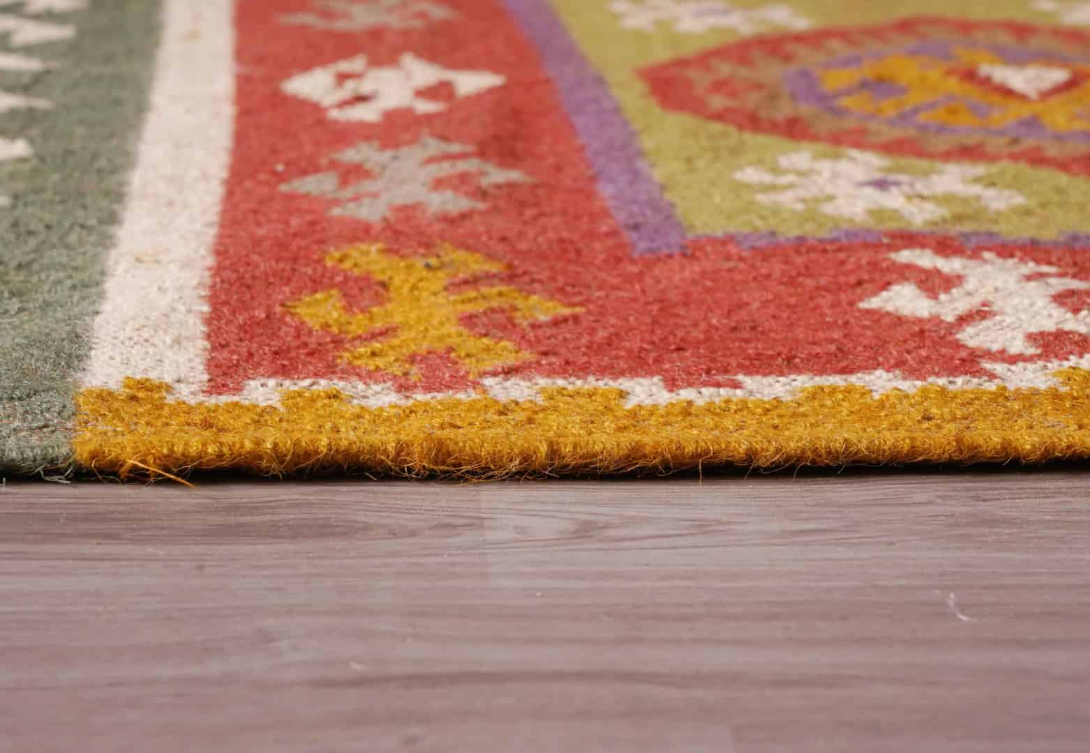 Indian Traditional Multicolor Wool Jute Kilim Rug for Home Decor Vintage Jute Area Rug For Living Room And Kitchen Decor Rug Traditional Jute Rug  - Image 8