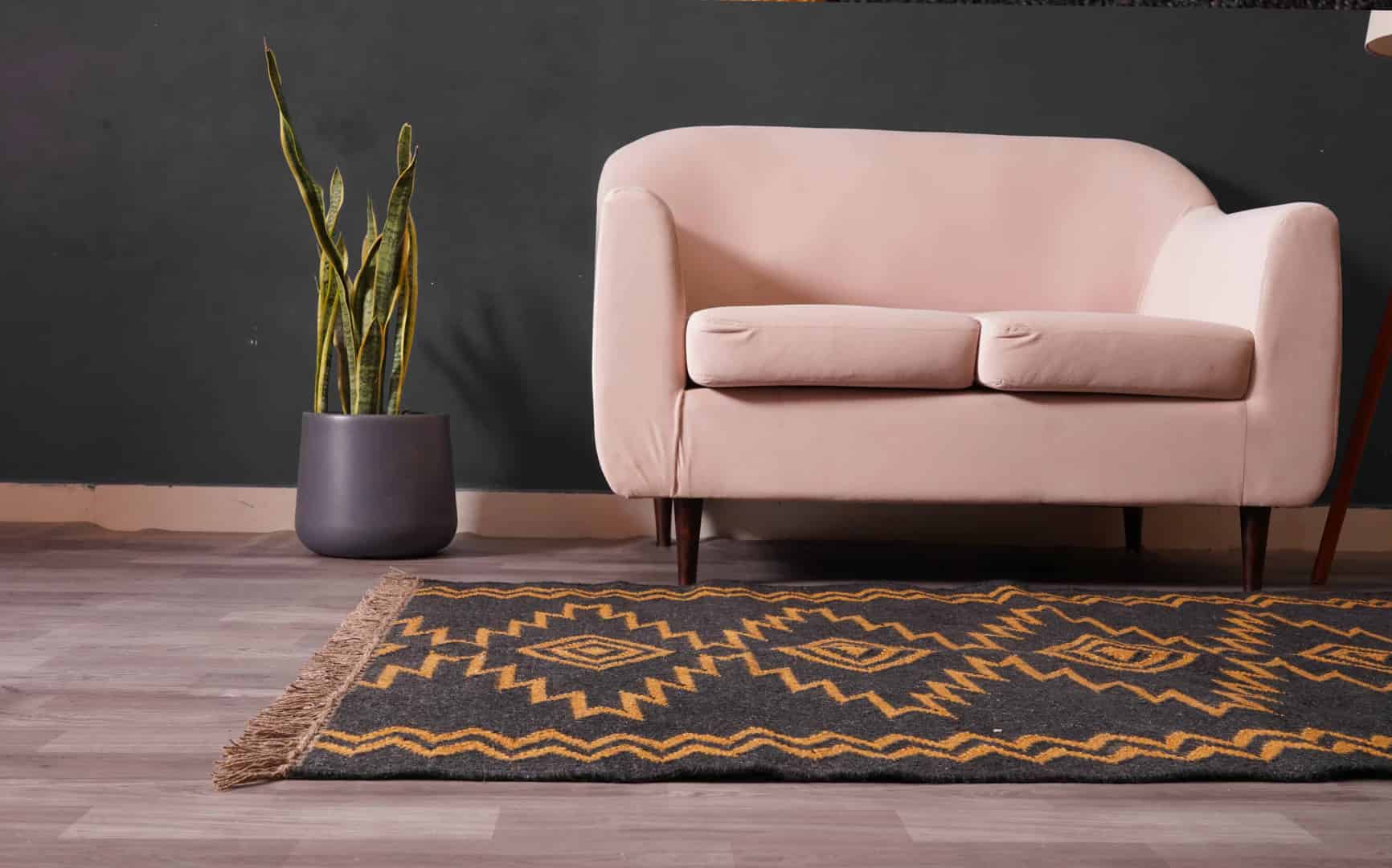 Home And Living Decor Black with Yellow Design Wool Jute Traditional Kilim Rug Indian Rug Vintage Rug Oushak Rug Vintage Kilim Rug Kilim Rug - Image 8