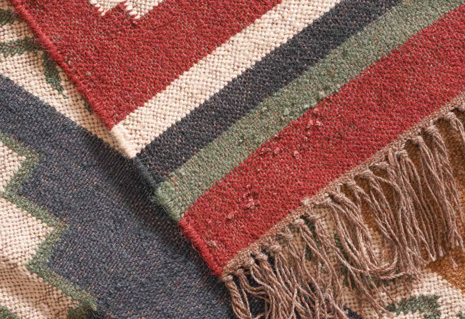 Wool Jute Rugs For Home Decor Vintage Wool Jute Rug Traditional Kilim Rug Indian Rug Vintage Rug Oushak Rug Vintage Kilim Rugs - Image 8